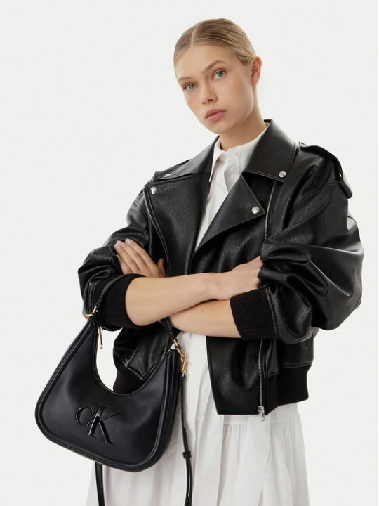 Foto del prodotto Calvin Klein Borsetta Bold Ck Small Crescent LV04F3561G Nero