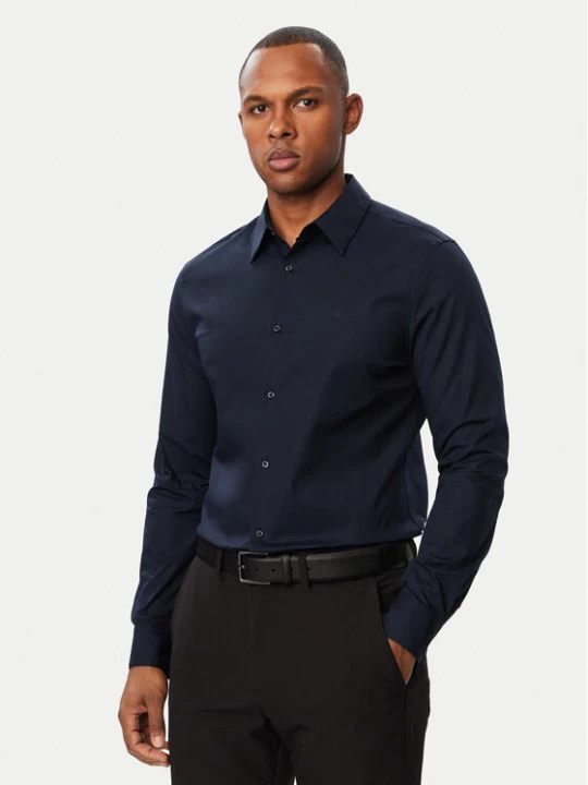 Foto del prodotto Calvin Klein Camicia LV04LB145G Blu scuro Slim Fit