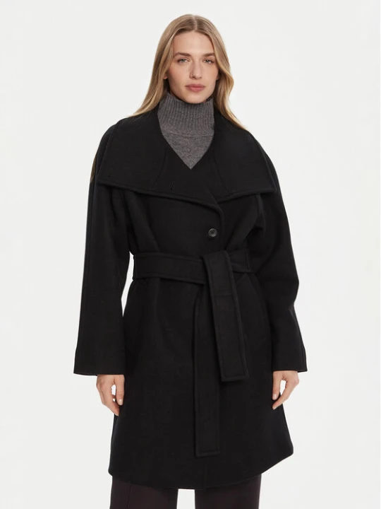 Foto del prodotto Calvin Klein Cappotto di lana LV044D557G Nero Regular Fit
