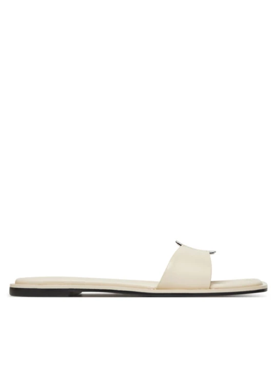 Foto del prodotto Calvin Klein Ciabatte Flat Slide W / Ck Hw Big - Lth HW0HW02482 Écru Crema