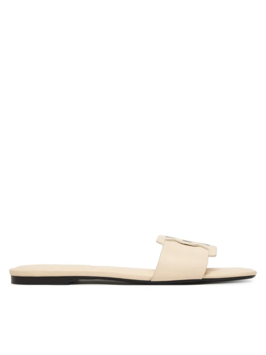Foto del prodotto Calvin Klein Ciabatte Square Flat Sandal Emblem HW0HW03128 Écru Crema