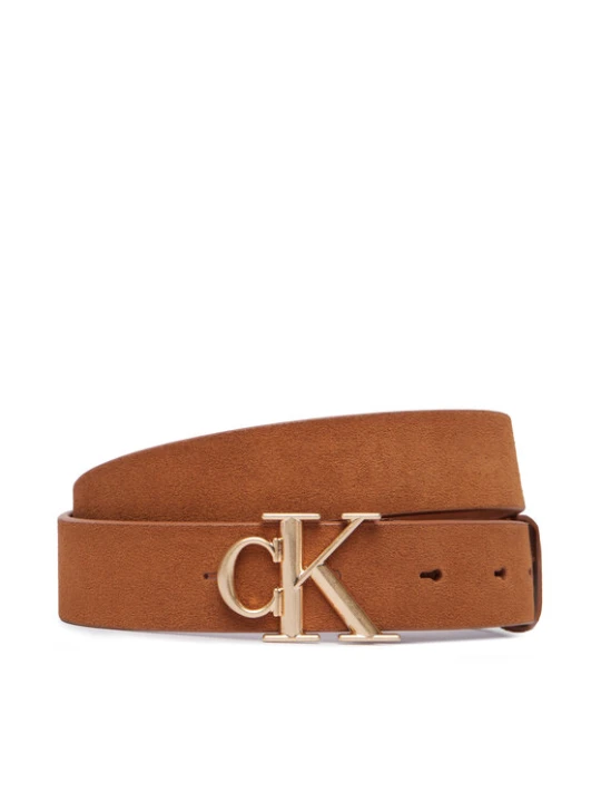 Foto del prodotto Calvin Klein Cintura Round Ck Buckle Suede LV04F7144G Marrone