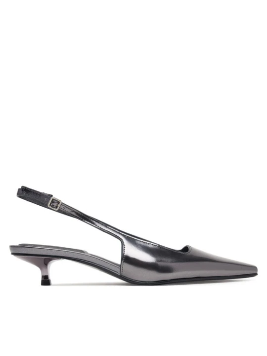 Foto del prodotto Calvin Klein Décolleté Kitten Heel Pump Sling Mirr Lth HW0HW03275 Argento