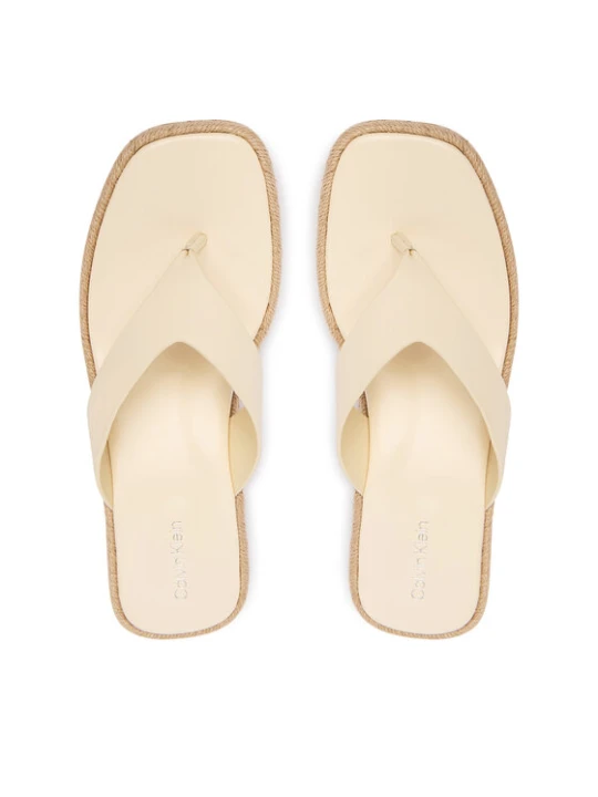 Foto del prodotto Calvin Klein Infradito Block Heel Espa 50 Thong Lth HW0HW02902 Beige