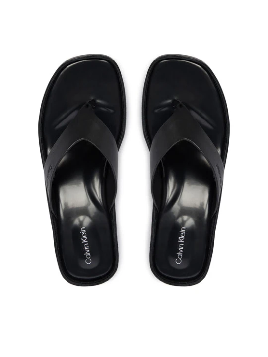 Foto del prodotto Calvin Klein Infradito Block Heel Sndl Thong Lth HW0HW02913 Nero