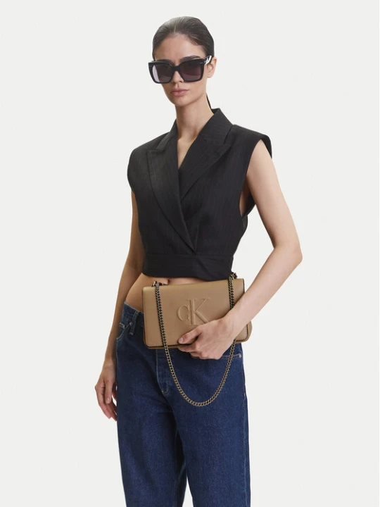 Foto del prodotto Calvin Klein Jeans Borsetta Sculpted Ew Flap25 Shoulder Bag LV04K3035G Beige