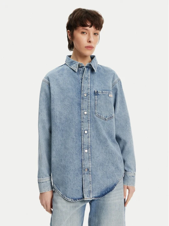 Foto del prodotto Calvin Klein Jeans camicia di jeans J20J225516 Blu Relaxed Fit