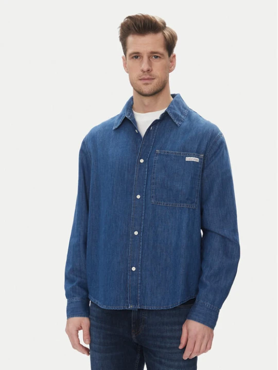 Foto del prodotto Calvin Klein Jeans camicia di jeans J30J327509 Blu scuro Regular Fit
