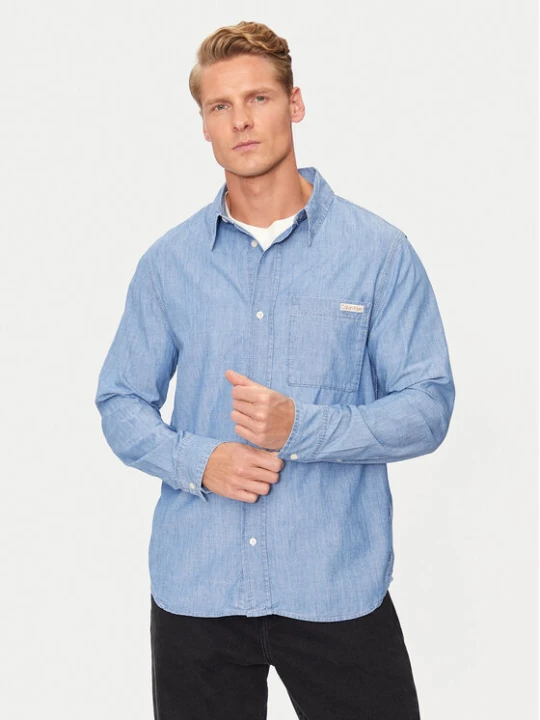 Foto del prodotto Calvin Klein Jeans Camicia J30J326676 Blu Regular Fit