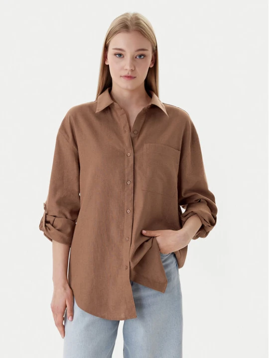 Foto del prodotto Calvin Klein Jeans Camicia LV044E195G Marrone Regular Fit