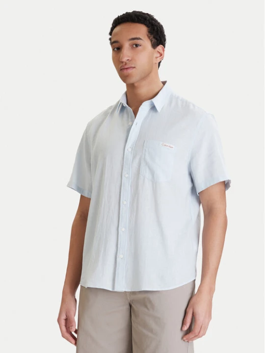 Foto del prodotto Calvin Klein Jeans Camicia LV04RF120G Celeste Regular Fit Azzurro chiaro