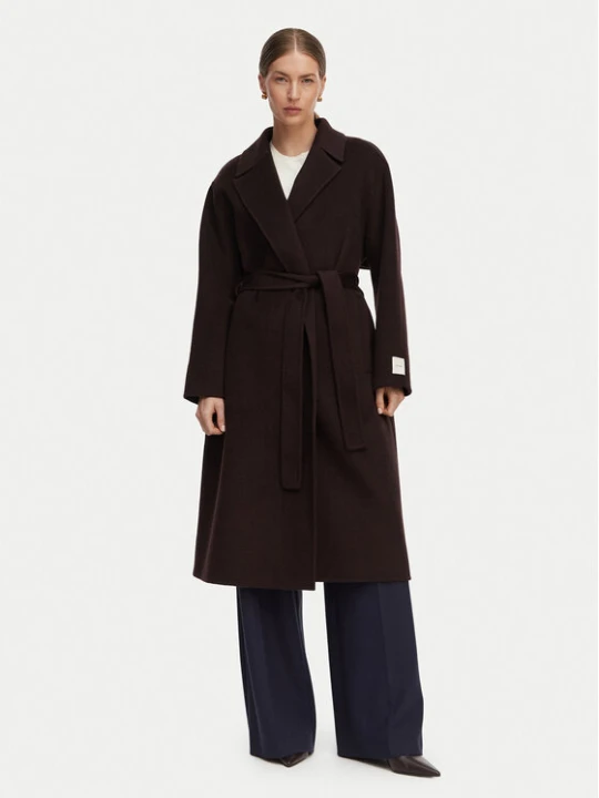 Foto del prodotto Calvin Klein Jeans Cappotto di lana LV044G509G Marrone scuro Regular Fit