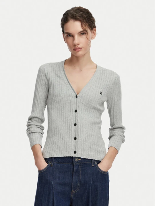 Foto del prodotto Calvin Klein Jeans Cardigan LV047G339G Grigio chiaro Slim Fit