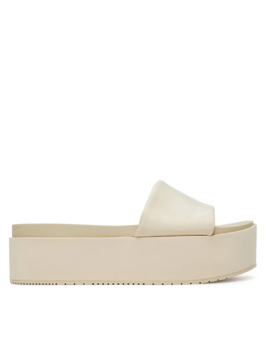 Foto del prodotto Calvin Klein Jeans Ciabatte Flatform Sandal Slide In Nylon YW0YW01791 Écru Crema