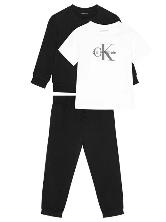 Foto del prodotto Calvin Klein Jeans Completo felpa, maglietta e pantaloni Monogram IN0IN00336 Nero Regular Fit