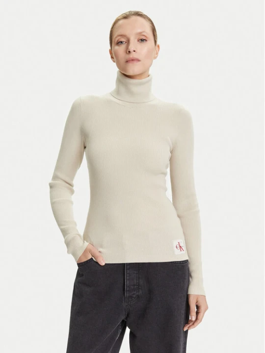 Foto del prodotto Calvin Klein Jeans Dolcevita LV047D350G Beige Regular Fit