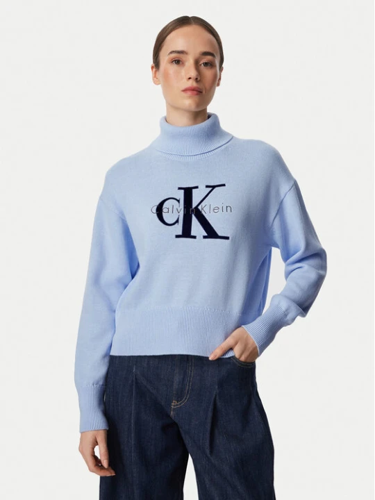 Foto del prodotto Calvin Klein Jeans Dolcevita LV047H329G Azzurro chiaro Regular Fit