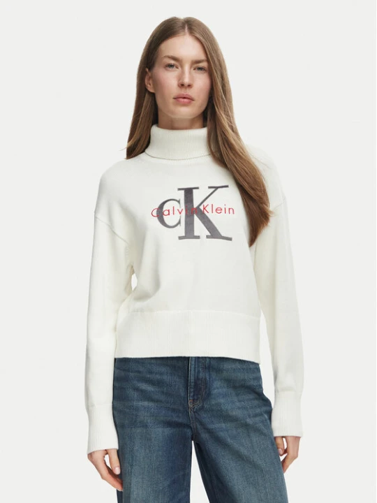 Foto del prodotto Calvin Klein Jeans Dolcevita LV047H329G Crema Regular Fit