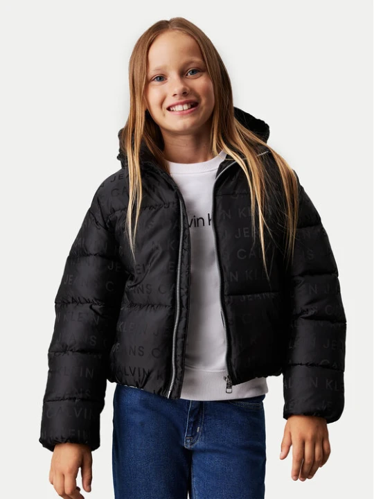 Foto del prodotto Calvin Klein Jeans Giubbotto invernale Logo Aop IG0IG02730 Nero Regular Fit