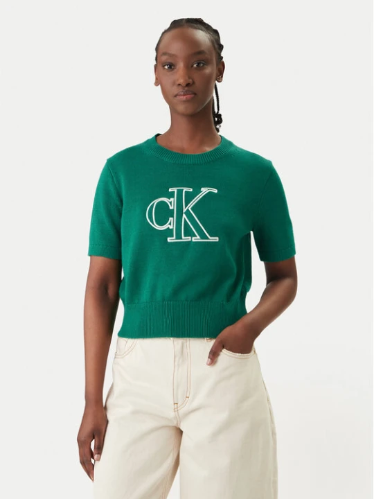 Foto del prodotto Calvin Klein Jeans Maglione LV047F356G Verde Regular Fit