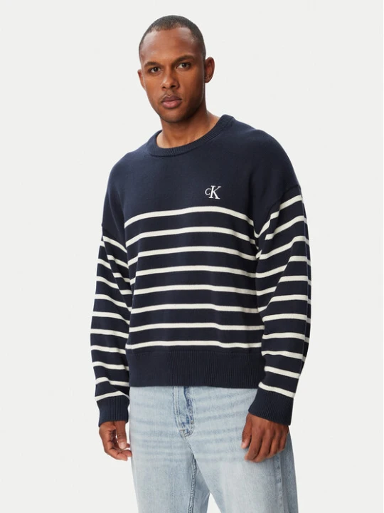 Foto del prodotto Calvin Klein Jeans Maglione LV04RG305G Blu scuro Relaxed Fit