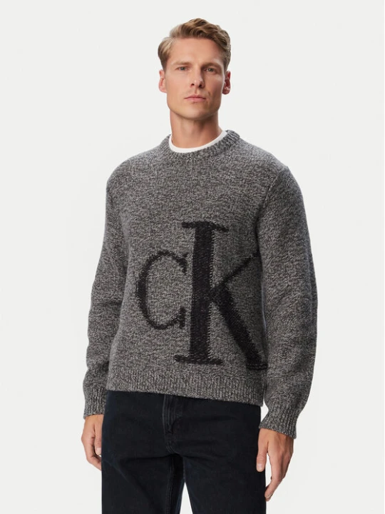 Foto del prodotto Calvin Klein Jeans Maglione LV04RH311G Grigio Regular Fit