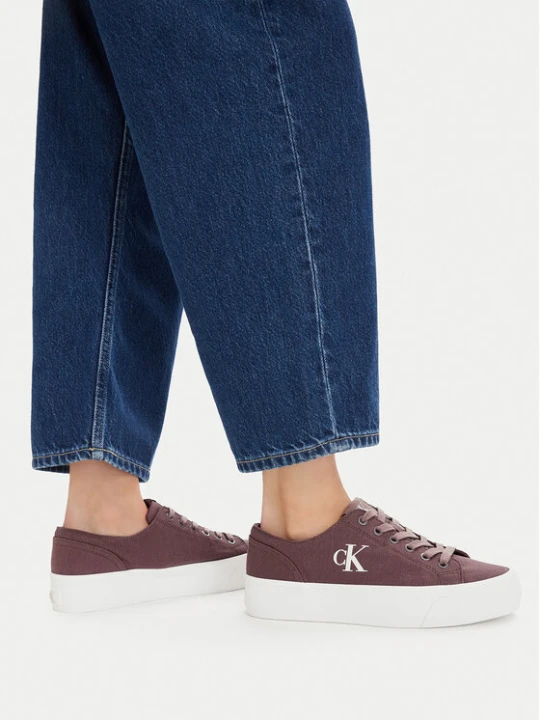 Foto del prodotto Calvin Klein Jeans Sneakers Vulc Flatform Low Canvas Mg YW0YW01763 Bordeaux