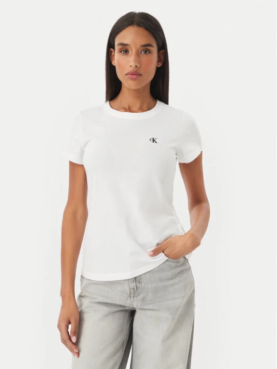 Foto del prodotto Calvin Klein Jeans T-shirt J20J212883 Bianco Slim Fit