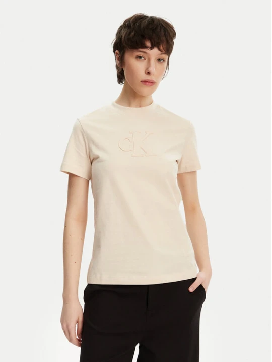 Foto del prodotto Calvin Klein Jeans T-shirt J20J225256 Beige Regular Fit