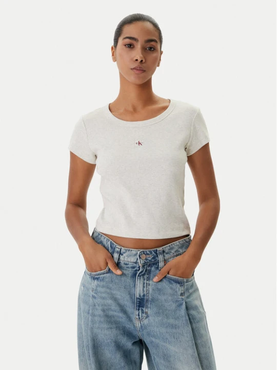 Foto del prodotto Calvin Klein Jeans T-shirt LV047C200G Beige Slim Fit
