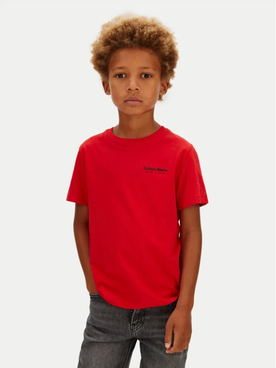 Foto del prodotto Calvin Klein Jeans T-shirt Minimal Logo IB0IB02608 Rosso Regular Fit