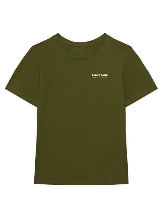 Foto del prodotto Calvin Klein Jeans T-shirt Minimal Logo IB0IB02608 Verde Regular Fit