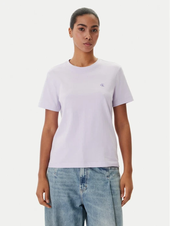 Foto del prodotto Calvin Klein Jeans T-shirt Monogram LV047B224G Viola Regular Fit