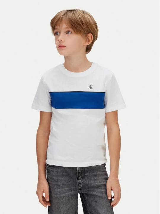 Foto del prodotto Calvin Klein Jeans T-shirt Panel Colorblock IB0IB02609 Bianco Regular Fit
