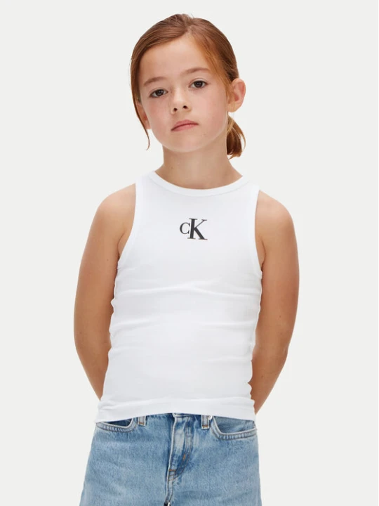 Foto del prodotto Calvin Klein Jeans Top LVCKSJB10G Bianco Slim Fit