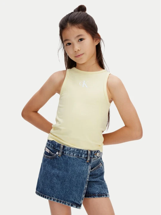 Foto del prodotto Calvin Klein Jeans Top LVCKSJB10G Giallo Slim Fit