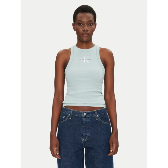 Foto del prodotto Calvin Klein Jeans Top Monologo J20J225301 Blu Slim Fit