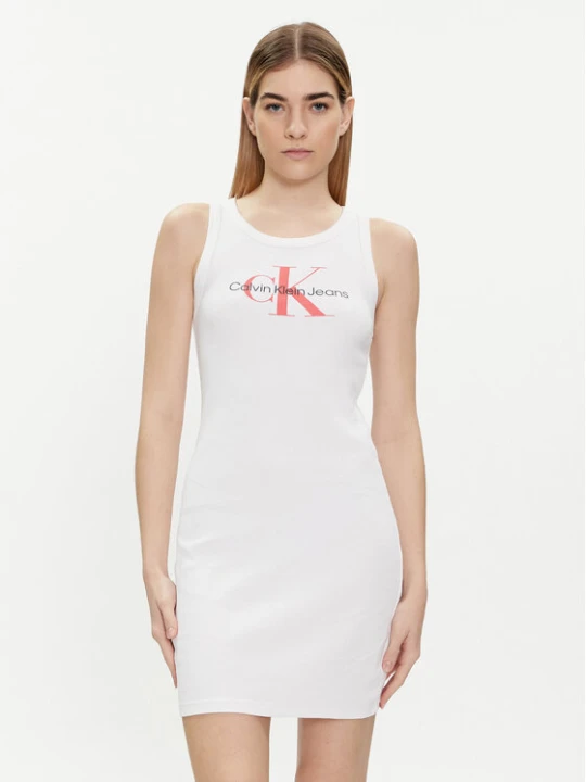 Foto del prodotto Calvin Klein Jeans Vestito estivo Archival Monologo J20J223069 Bianco Slim Fit