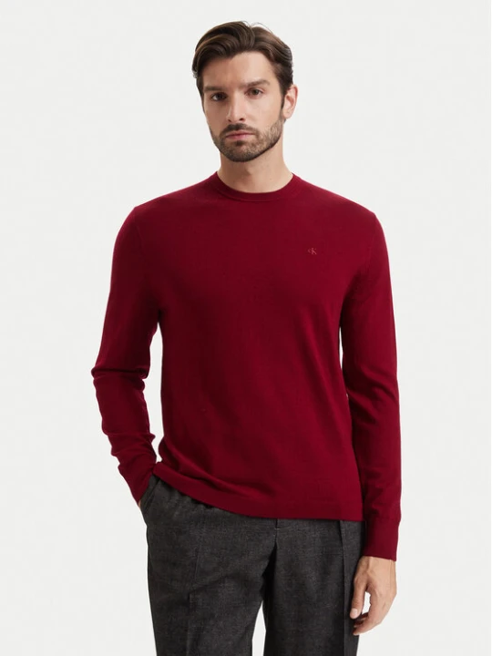 Foto del prodotto Calvin Klein Maglione LV04LB305G Rosso scuro Regular Fit
