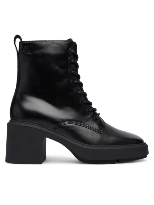 Foto del prodotto Calvin Klein Polacchine Block Heel Ank Boot Laceup Lth HW0HW03174 Nero