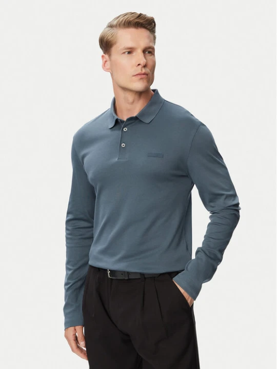 Foto del prodotto Calvin Klein Polo Supima LV04LH240G Grigio scuro Slim Fit