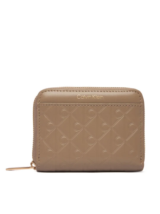 Foto del prodotto Calvin Klein Portafoglio Emblem Aop Embossed Zip Around LV04F1081G Beige
