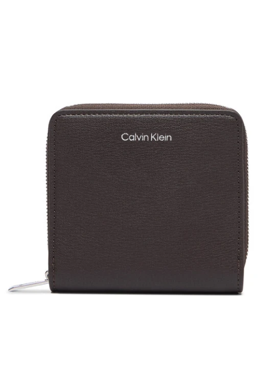 Foto del prodotto Calvin Klein Portafoglio Foil Logo Medium Zip Around LV04F1120G Marrone scuro