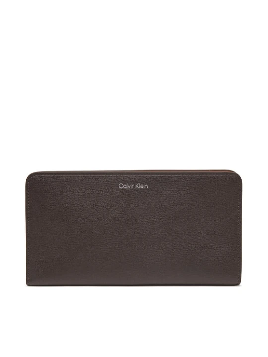 Foto del prodotto Calvin Klein Portafoglio Foil Logo Passport Longfold LV04F1205G Marrone