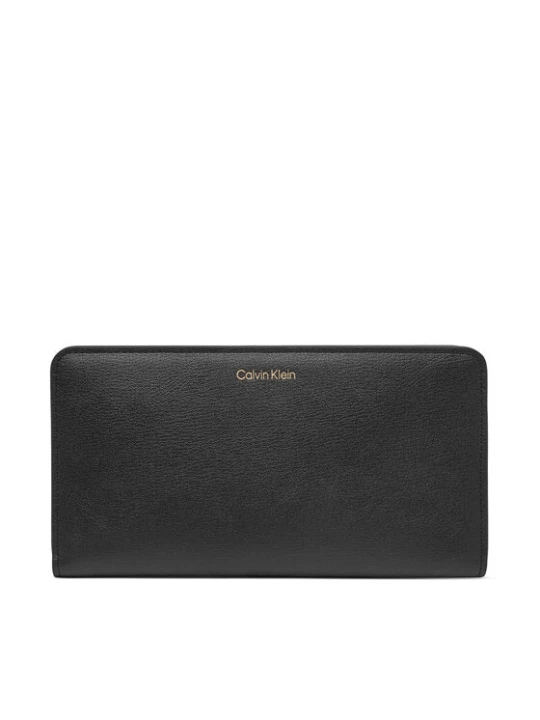 Foto del prodotto Calvin Klein Portafoglio Foil Logo Passport Longfold LV04F1205G Nero
