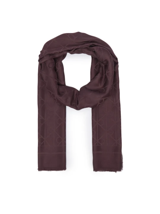 Foto del prodotto Calvin Klein Scialle Emblem Aop Glossy Tonal Scarf LV04F8096G Bordeaux