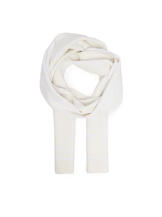 Foto del prodotto Calvin Klein Sciarpa Emblem Aop Jcq Fine Rib Scarf LV04D8051G Bianco