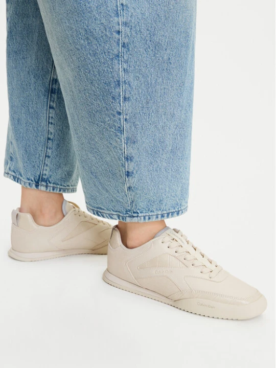 Foto del prodotto Calvin Klein Sneakers Low Pro Runner Laceup Lth Croco HW0HW03244 Crema