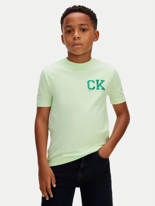 Foto del prodotto Calvin Klein T-shirt Heritage LVCKSJA09B Verde Regular Fit
