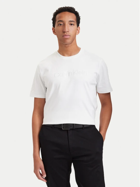Foto del prodotto Calvin Klein T-shirt Interlock LV04LH804G Bianco Regular Fit